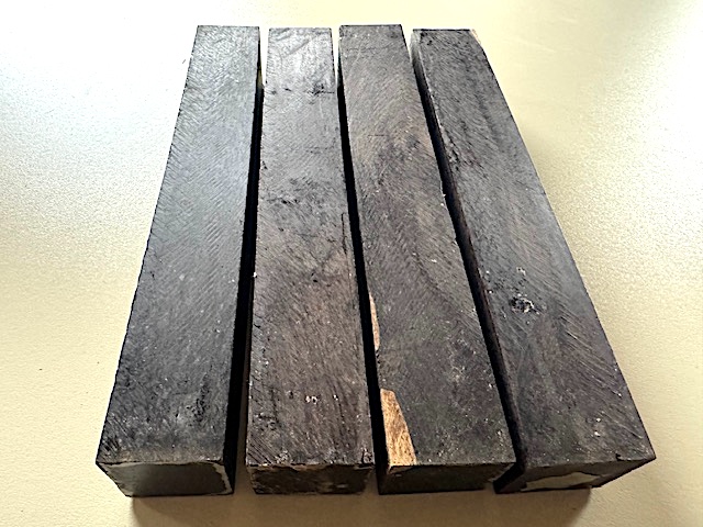 African Blackwood Turning Square - 1-1/2 x 10"+ (4 pcs)